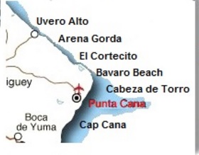 map zones punta cana